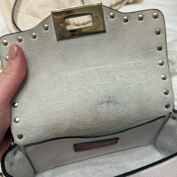 Valentino Garavani white bag with yellow studs in great condition - Picture 10 of 13